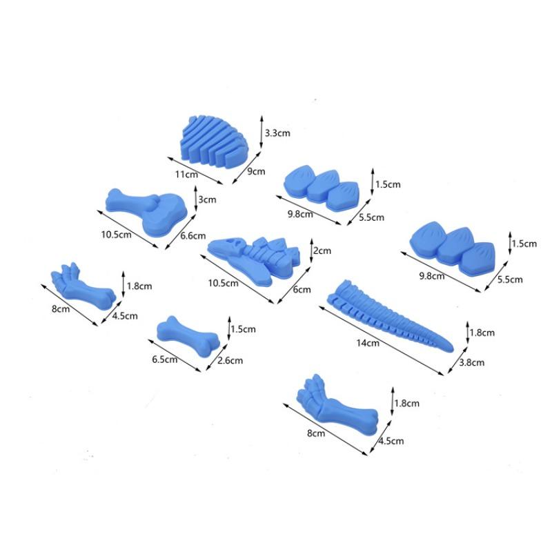 Игровые формы для песка в виде динозавров для детей — фото 7