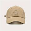 Washed Letter Embroidered Baseball Women's Big Head Circumference Show Face Little Wild Travel Sports Hat Male Baseball Cap Tide