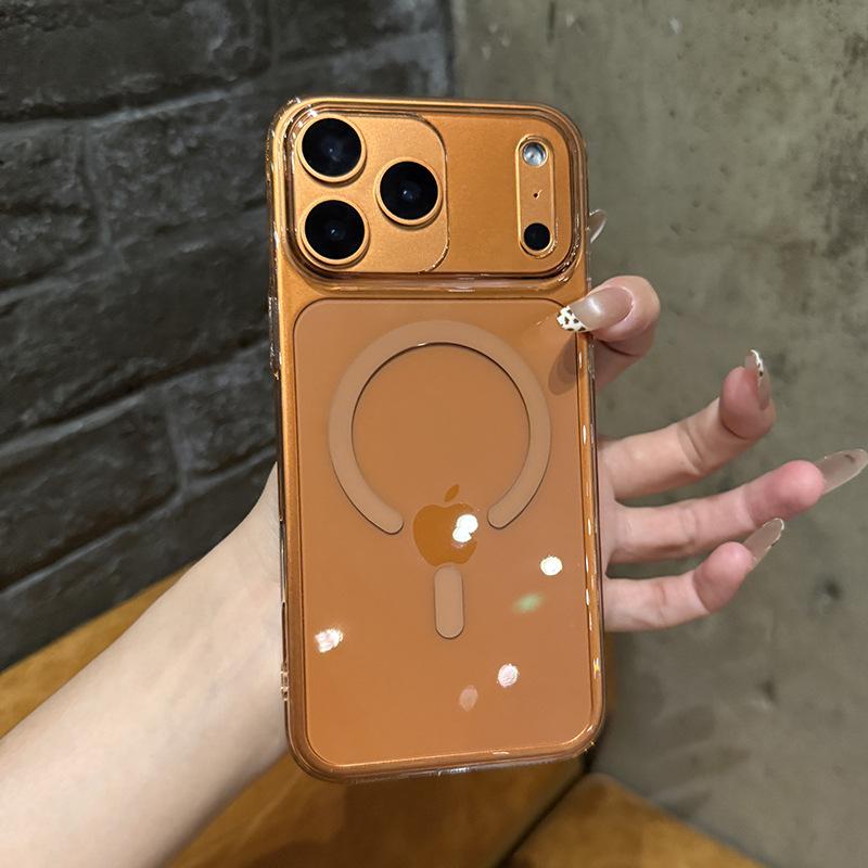 

Звездный оранжевый прозрачный чехол для iPhone 17 Pro Max - Защитный дизайн с большим отверстием 17 Air