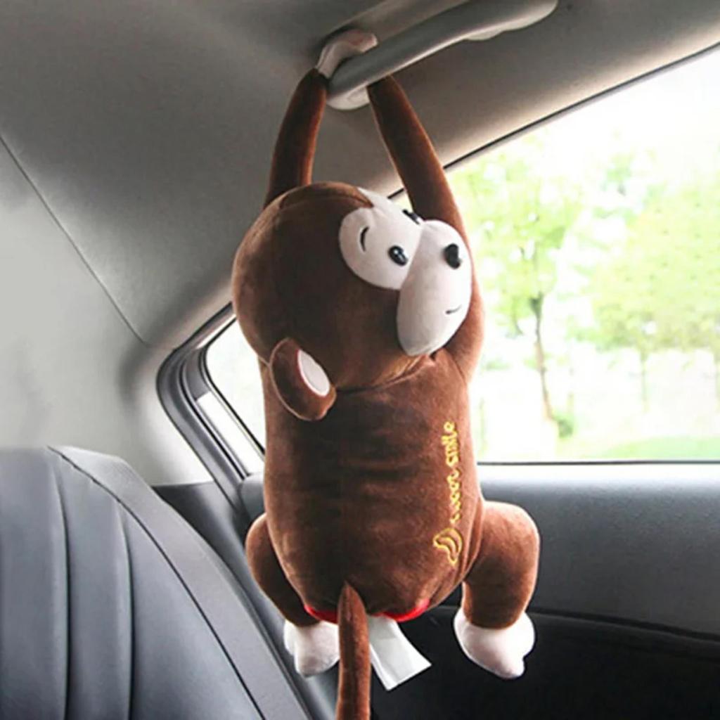 Car Tsue Holder Animal Paper Storage Soft Gift Accessories for Automotive