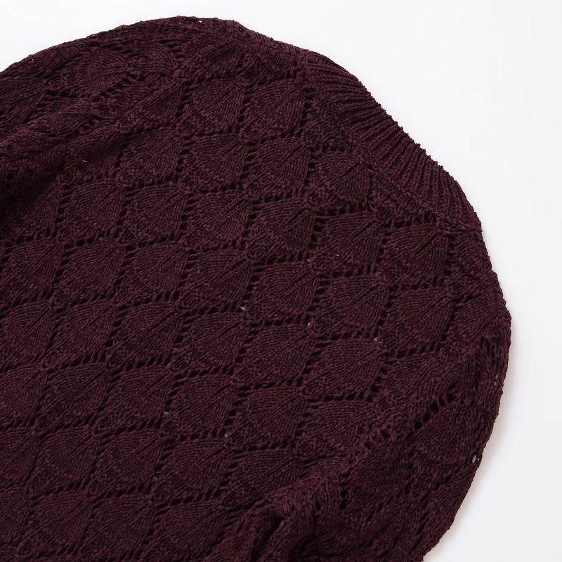 Kaslead New Women clothes Western Style Fashion Simple Jacquard Mesh Knitted Outerwear 9598065