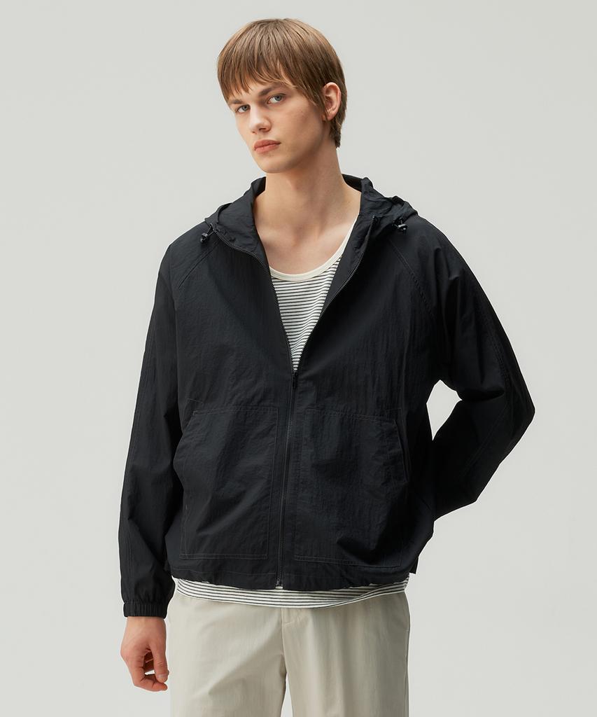 Mindbridge Utility Nylon Hooded Zip-Up Jacket