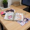 Binder Sheet Protectors PVC Personal Journal Storage Binder With Star Pattern Personal Organizers Protection for Teens Girls
