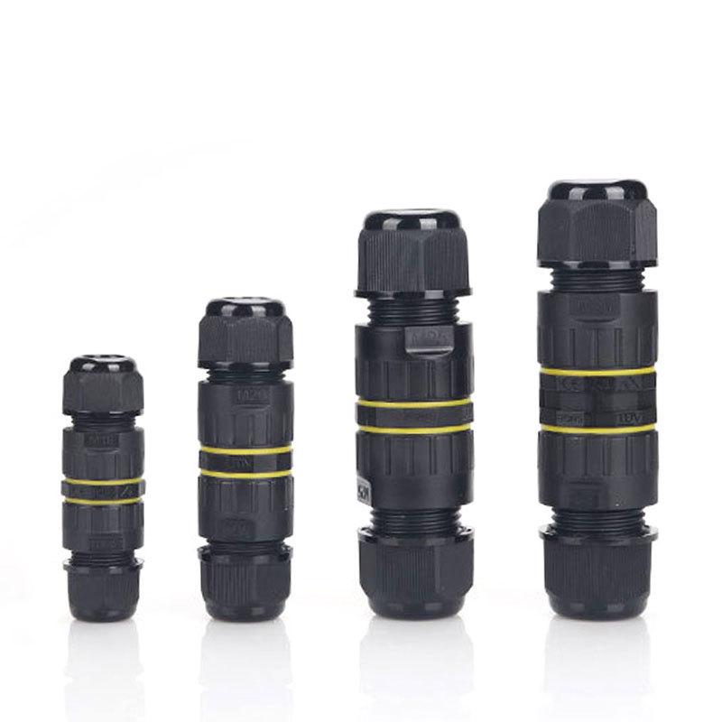 M25 Waterproof LED Lighting Connector, Outdoor Screw Lock Wire, IP68 Rated.