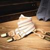 Non-Slip Striped Suspenders Pants with Elastic Straps and Strong Clips for Kids