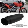Motorcycle Exhaust Pipe 51mm Diameter Universal Slant Angle Noise Reduction Motorbike Exhaust Pipe Black