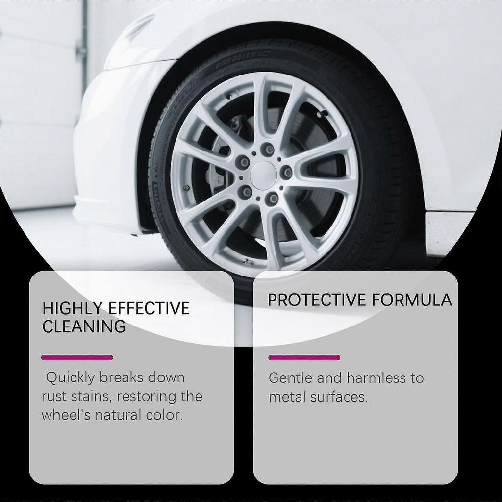 Car Wheel Rust Removal Spray Car Cleaning Metal Rust Stains Wheel Gloss Daily Maintenance Spray 1