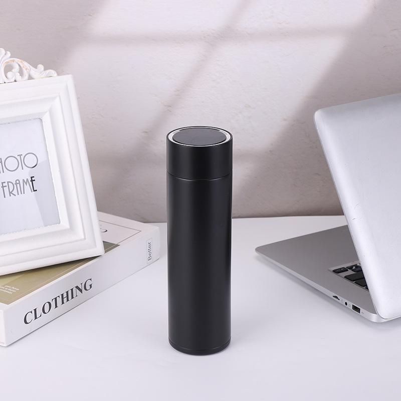 

Интеллектуальная термочувствительная чашка-термос из нержавеющей стали 304, мужские простые чайные чашки, удобная автомобильная кружка на открытом воздухе. 600ml