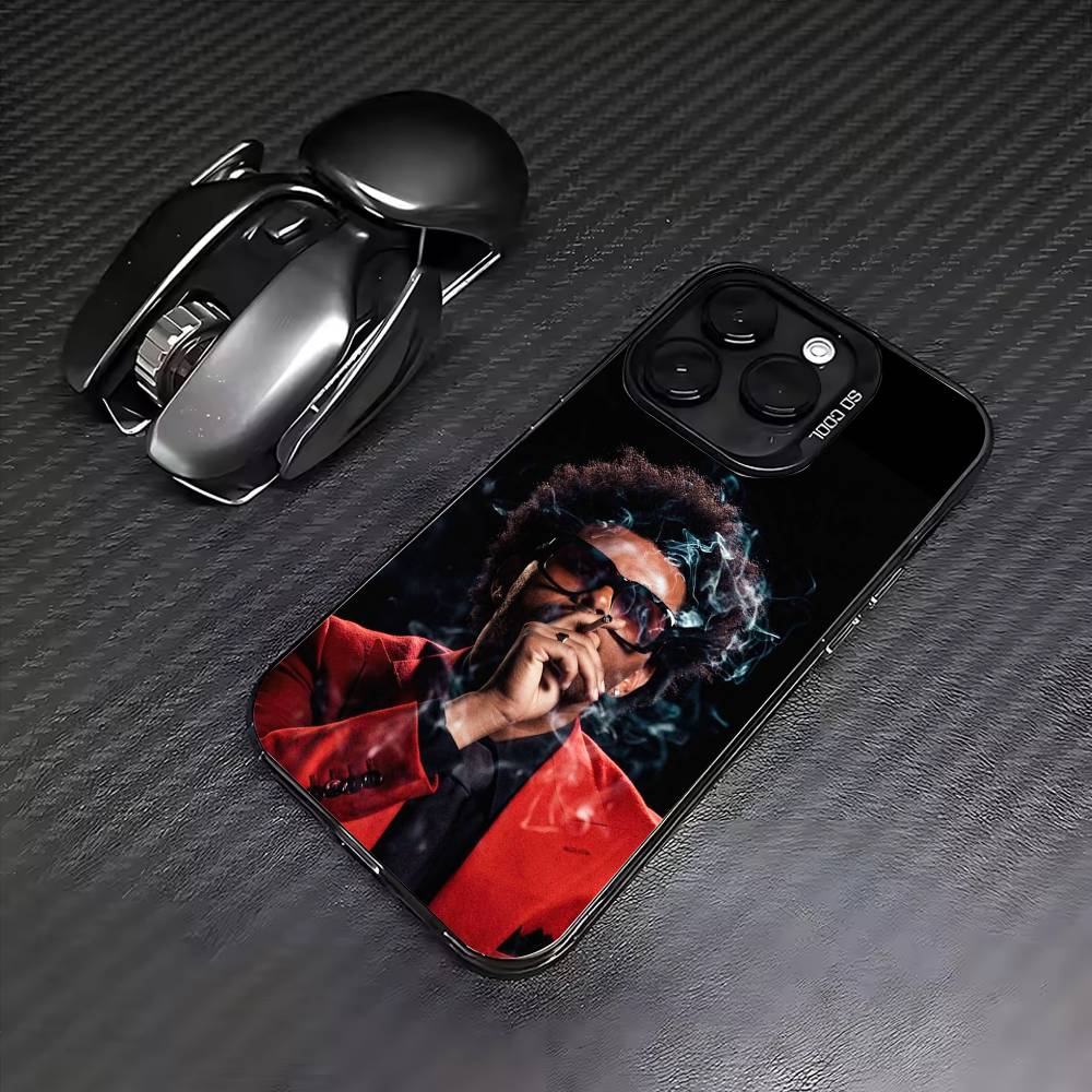 Singer The W-Weeknd Colorful Silver Back Phone Case For IPhone 17 16 15 14 13 12 11 Plus Pro Max Plus