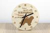 Schapendoes, Dutch Sheepdog, Nederlandse Schapendoes – Clock with dog, wooden clock with engraving | Art-Dog