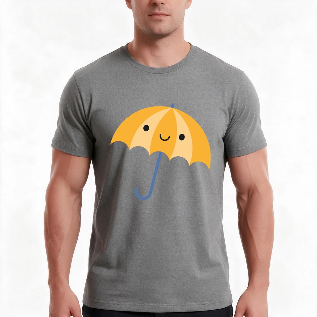 Rainy Day Kawaii Umbrellas Tshirt Summer Casual Cotton Tee Oversized Streetwear Tops Vintage Graphic Print Unisex Unisex Unisex