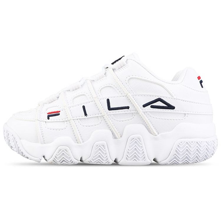 Fila Barricade Series Fashion Classic Retro Sports Casual Versatile Comfortable Trendy Low-Top Dad Shoes Unisex Sneaker White FS1HTB1051X_WWT