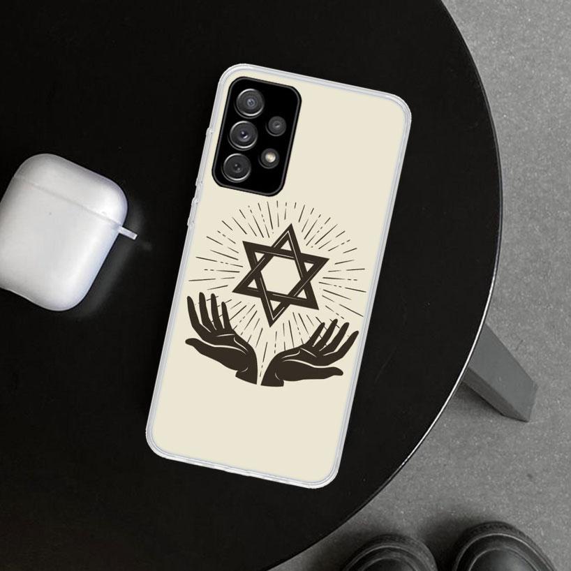 David Jewish Star Symbol Phone Case Cover for Samsung Galaxy A12 A22 A32 A52 A72 A02S A51 A50S A31 A20S A10S Note 20 Ultra 10 Pl