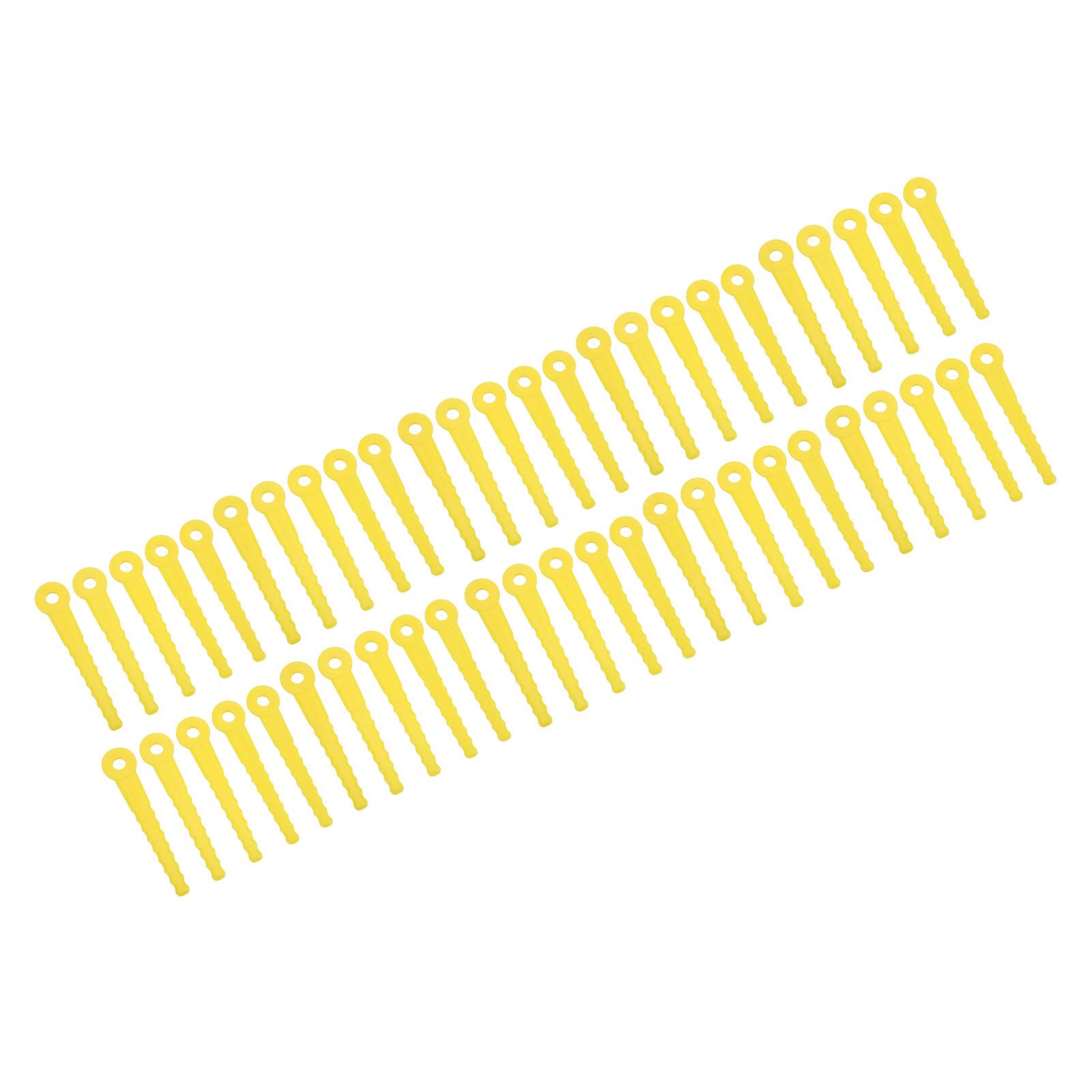 

50 шт. Пластиковое лезвие для газонокосилки 8 мм Головка триммера для газонокосилки Режущая головка ABS L100 Набор