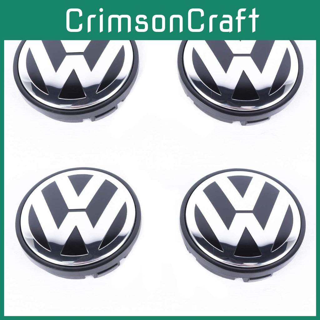Volkswagen Hub Cover 2.6in High Gloss Finish Strong Abs Plastic Perfect Replacement For Lost Badges