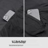 Summer Cycling Jersey Short Sleeve Top, Black, L