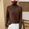 New Autumn/Winter Color Dot Knit Wool Sweater: Women's High-Collar Fashion Pullover