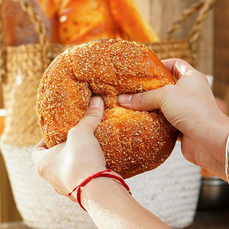 Bread Models Decorated With Rye Bread Baguette Toast Slow Pop Dessert Shop Cabinets With Various Styles Of Photographic Props
