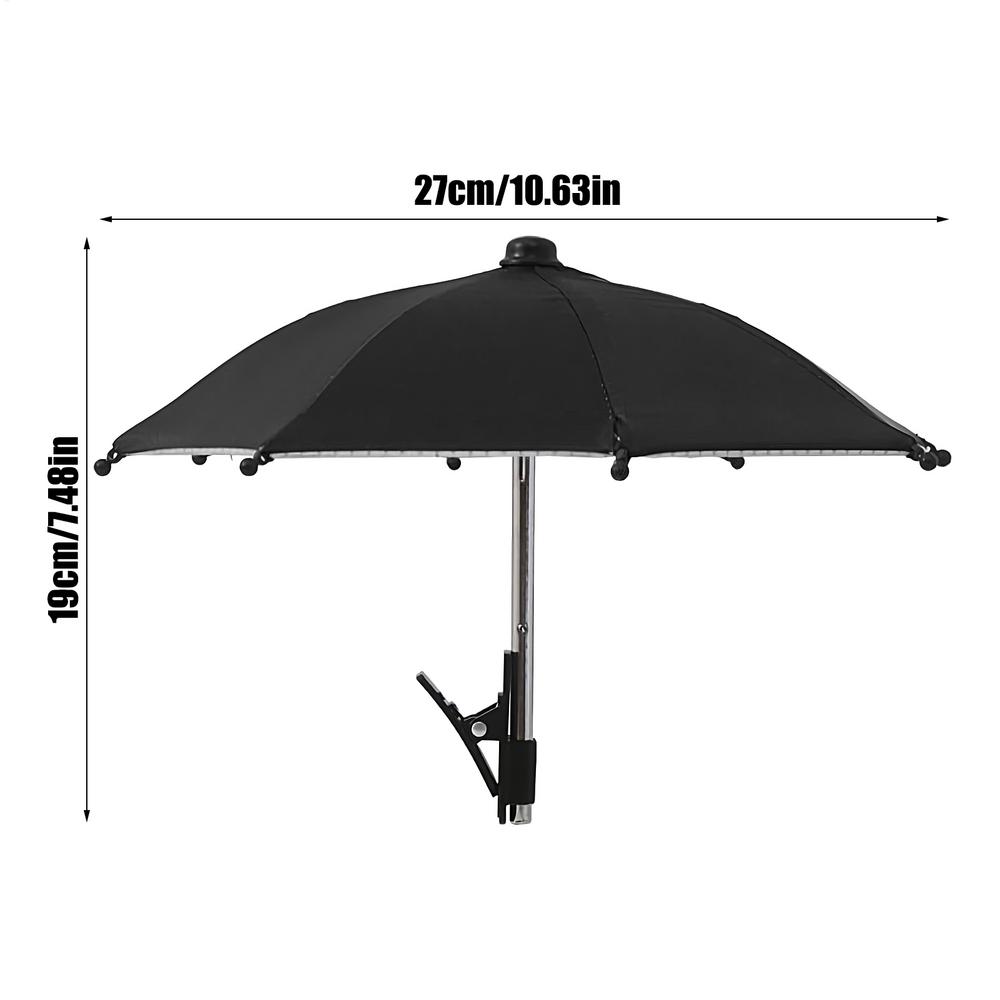 Cell Phone Umbrella Holder with Clip for Sun Shade Cell Phone Umbrella Phone Clip Outdoor Anti-Glare Sunshade Protect Your Phone