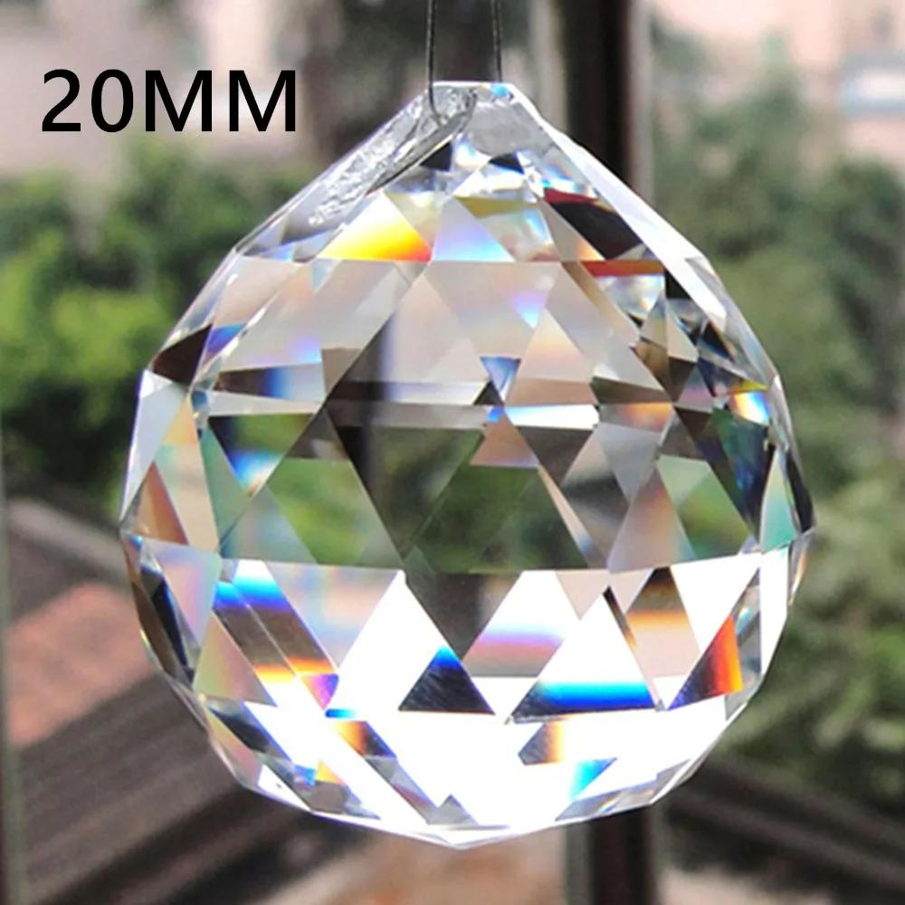 Hanging Ball Sun Catcher Clear Crystal Feng Shui Lamp Ball Prism Rainbow Wedding Decor Home Wedding Party Decoration Ornament