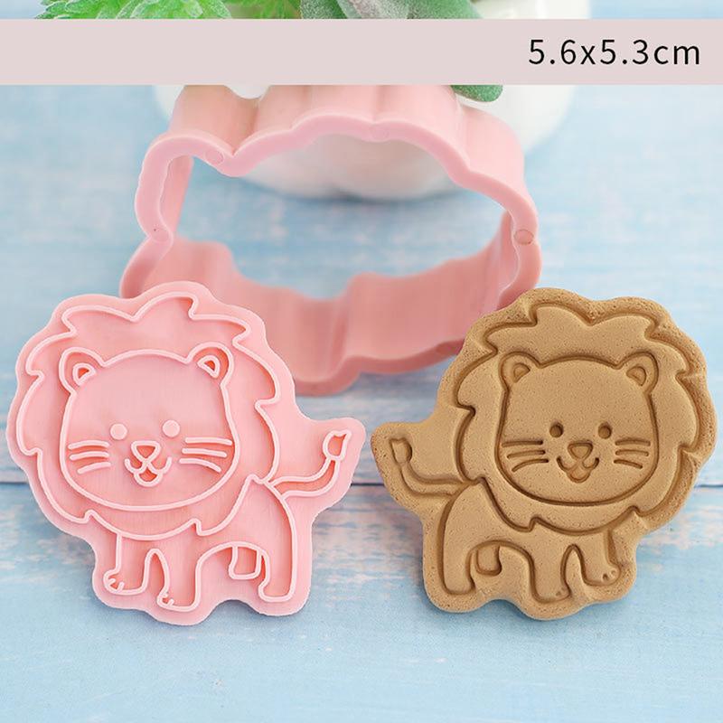 8Pcs/Set  Biscuit Mold Forest Animal Shape Cookie Cutter Icing Fondant Cake Tool