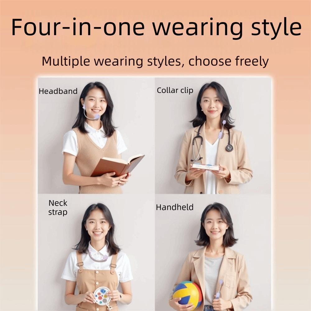Universal Wireless Lapel Microphone Neck Clip Portable PA System Bluetooth Microphone Indoor Use