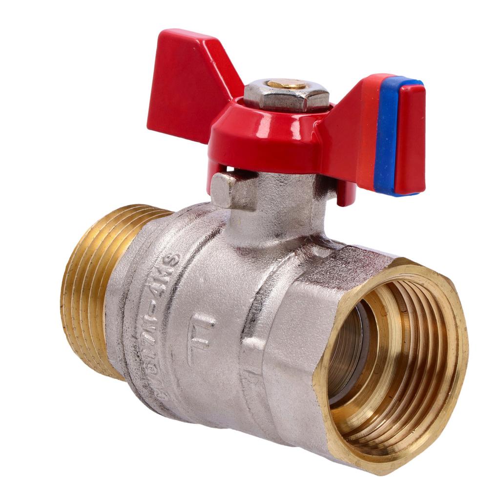 Female-male Ball Valve with Butterfly, 1 Inch, F-Comfort