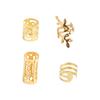 40PCS Hair Braiding Mixed Hair Rings Set Metal Cuff Clips Hair Braid Tubes Dreadlocks Beads  Decor