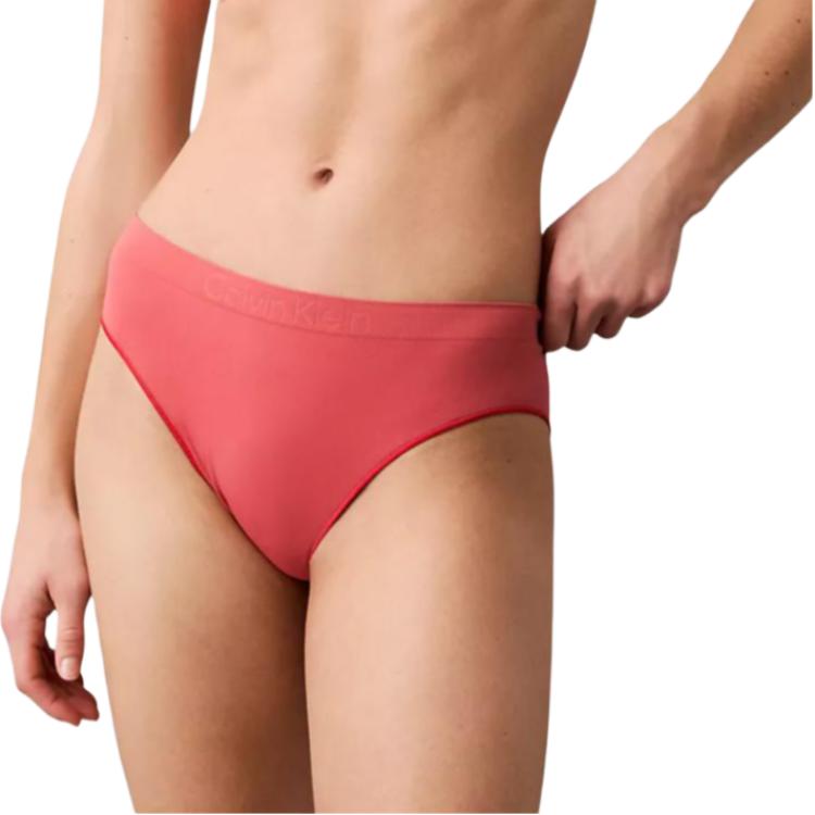 

Calvin Klein Однотонные Удобные Эластичные Плавки-треугольники средней посадки Женский купальник Красный QD3960-611 XS