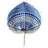 Bohemian Hand Woven Cattail Leaf Fan Natural Summer Cooling Manual Fan Wall Decor for Bedroom Picnic Housewarming Gift