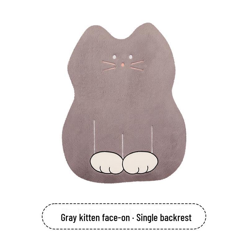 Cartoon Kitten Winter Plush Car Seat Cushion for Honda Civic, Haoying, XRV, Inspire, CRV