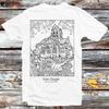 Van Gogh The Church At Auvers One Line Abstract Art T Shirt B1380