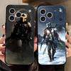 Disney The Mandalorian for iPhone 15 16 14 Plus 13 12 11 17 Pro Max 17 Air Black Soft Phone Cover