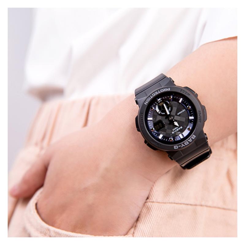 Casio BABY-G Theme Series Starry Sky Blue Scale Ring Waterproof Fashion Sports Quartz Movement Resin Strap Japanese and Korean Watch BGA-250-1A