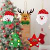 15pcs Cartoon Christmas Elk Snowman Pendant  Happy New Year Decoration