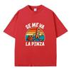 Se Me Va La Pinza Funny Quote Print Tshirt Unisex Retro Cartoon Graphic Print Casual Short Sleeve Cotton Streetwear Tee Tops