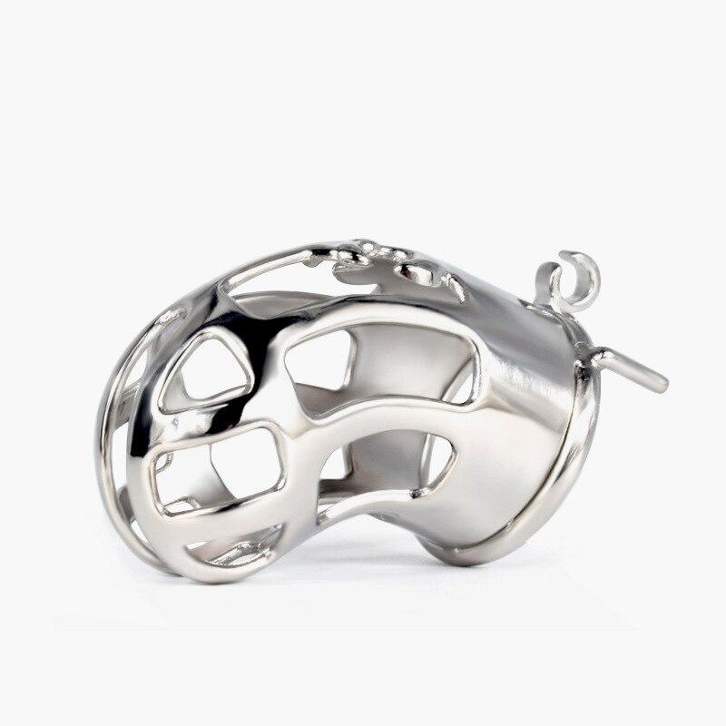 BDSM Stainless Steel Penis Cage Adult Sex Toys for Men Chastity Device Cock Ring  Slave Fetish CB Lock Cuckold Leten