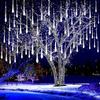 LED Outdoor Meteor Shower Lights Waterproof Tree Lights Indoor Garden Decor Hanging Tree Lights European Plug