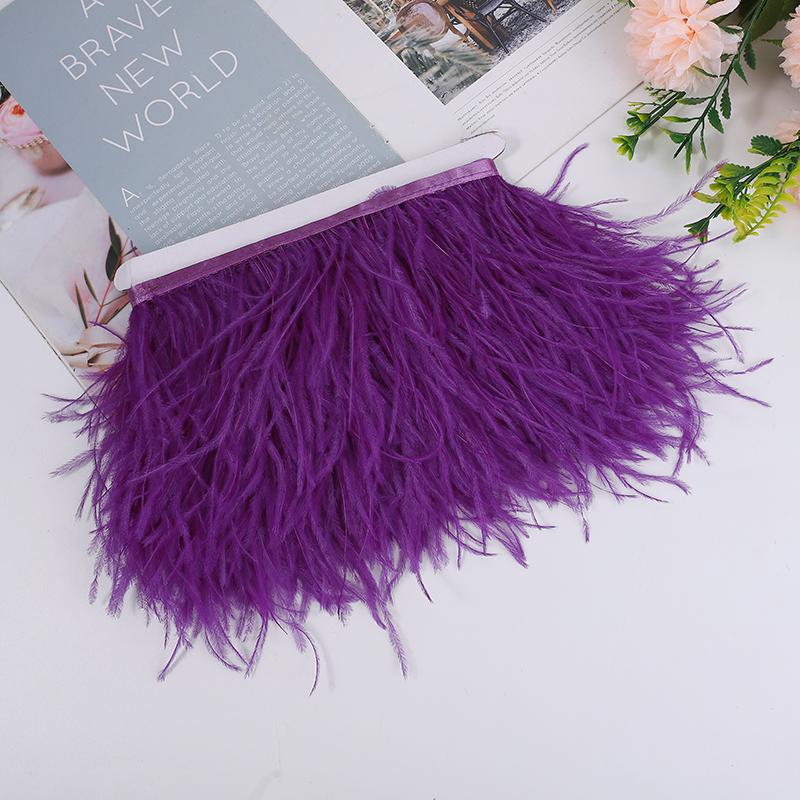 Natural Ostrich Feather Ribbon 1/5/10M, 10-15Cm Multicolor For Diy Crafts, Carnival Decor, Stage Show, Ready Stock, Factory Dire