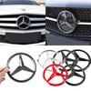 Car Front Grille Badge Cover Emblem Stickers Decoration Accessories For Mercedes Benz W204 W205 W210 W211 W212 A C E GLA GLC GLE