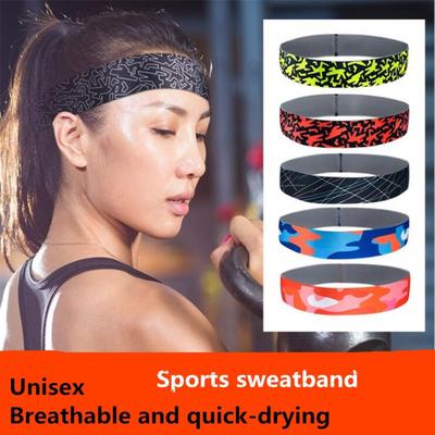 Faixa de cabeça esportiva masculina/feminina com absorção de suor para corrida e exercícios ao ar livre