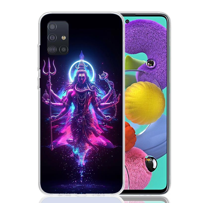 Lord Shiva Hindu God Buddha India Phone Case For Samsung Galaxy A52 A32 A22 A12 A02S A50S A30S A51 A31 AA71 Note 20 Ultra 10 S10