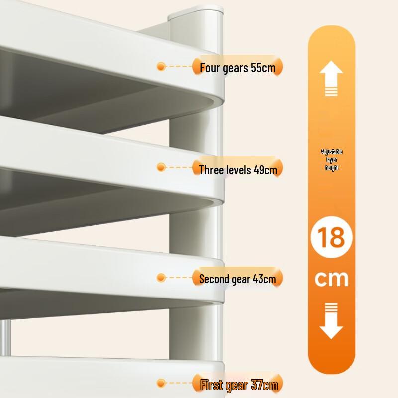 Adjustable Pull-Out Kitchen Appliance Storage Rack
