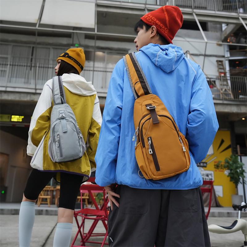 Lightweight Nylon Sling Bag for Men Women Crossbody Chest Backpack Travel Shoulder Purse