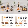 Miniatur Outdoor Camping Kochset Mit Realistischen Holzmaserungen Brennholz Und Kochutensilien Für Puppenhaus Szenen Dekorationen