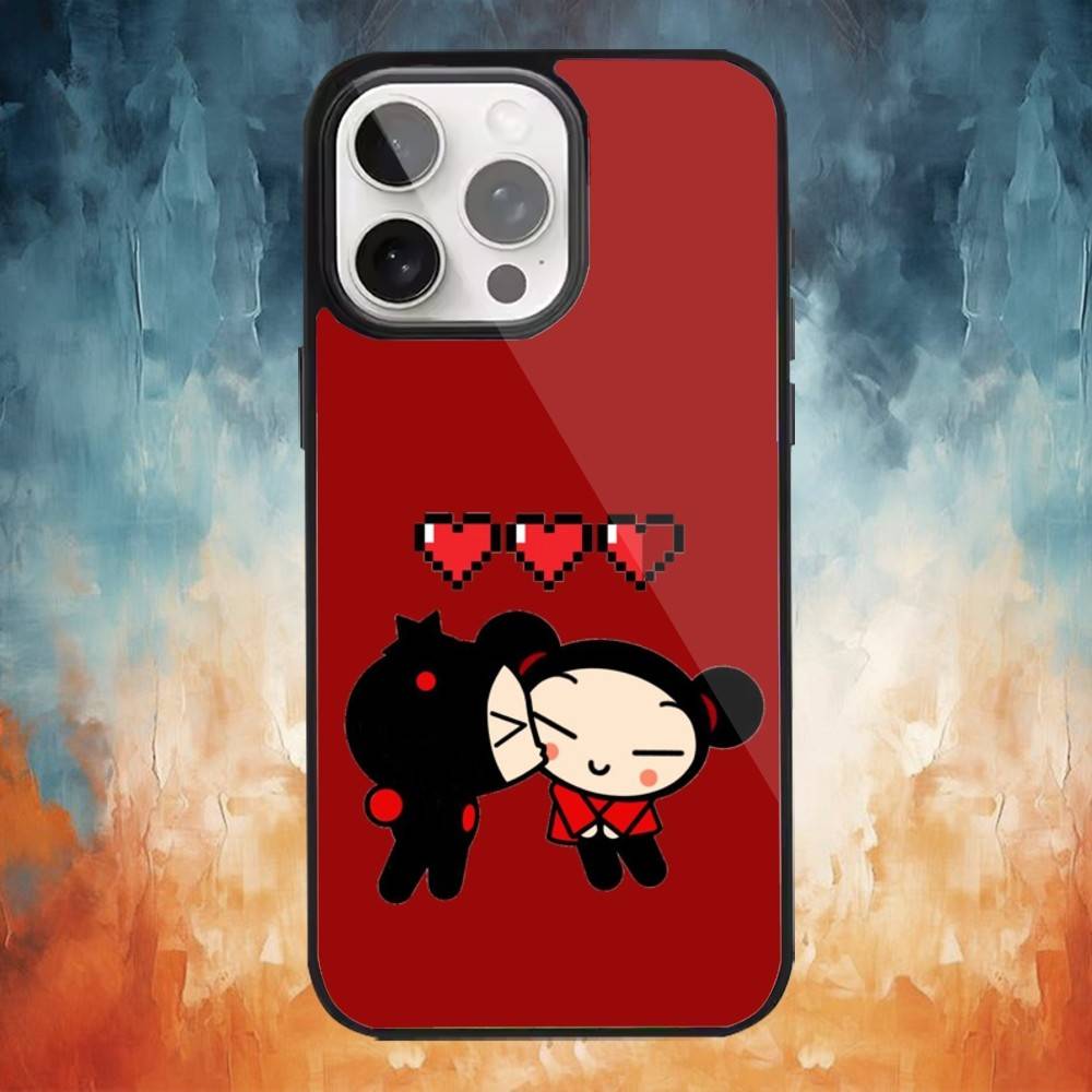 Cute Cartoon-Pucca  Phone Case For iPhone 17,16,15,14,13,12,Plus,Pro,Max For Magsafe Magnetic Wireless Charge