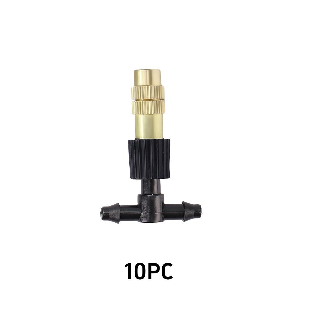 

4/7PVC Outdoor Misting Cooling System Garden Irrigation Watering 1/4 Brass Atomizer Adjustable Garden Micro Sprinklers