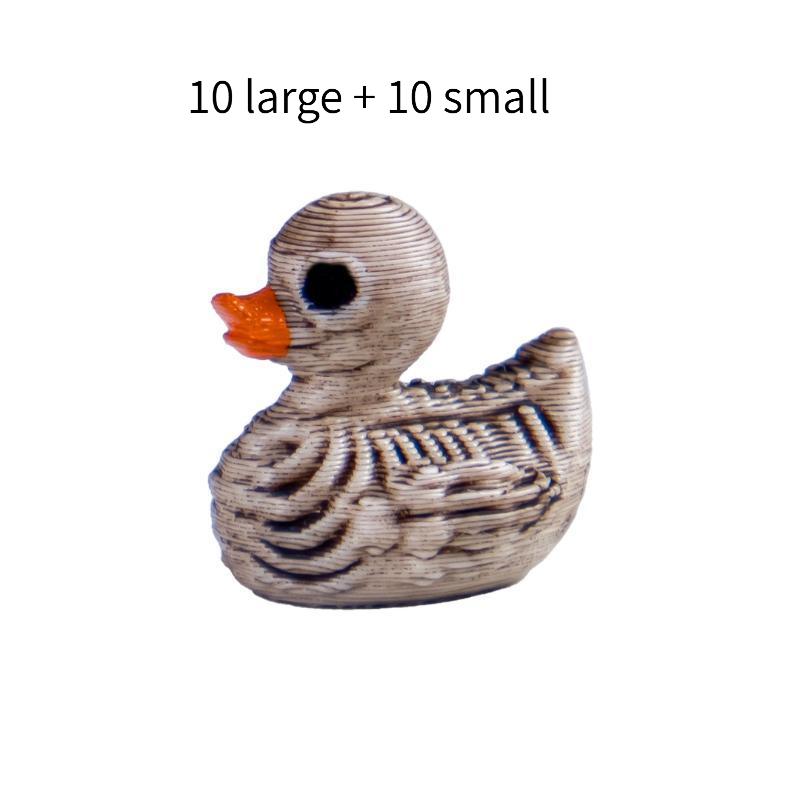 .20Pcs Cute Skull Ducks Ornaments Resin Figurines For Halloween Gothic Home Office Party Compact Desk Decorations