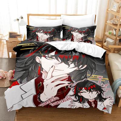 3D-gedrucktes Vox Akuma Bettwäscheset Jungen Mädchen Twin Queen Größe Bettbezug Kissenbezug Bett Kinder Erwachsene Mode Heimtextil