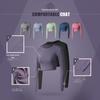 Seamless Yoga Set: Women's Long Sleeve Top & High Waist Peach Lift Pants for Gym & Running